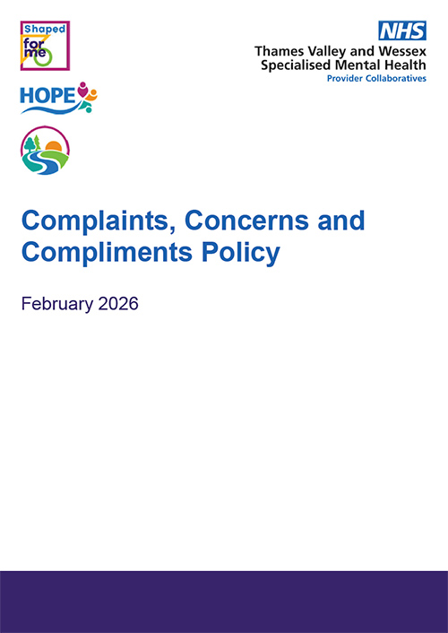 Download a PDF version of the Complaints, concerns and compliments policy here.